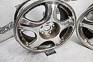 1993 - 1998 Toyota Supra Aluminum Wheels BEFORE Chrome-Like Metal Polishing and Buffing Services / Restoration Services - Aluminum Polishing - Wheel Polishing 