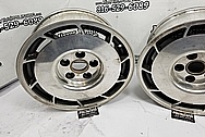 Aluminum Wheels BEFORE Chrome-Like Metal Polishing and Buffing Services / Restoration Services - Aluminum Polishing - Wheel Polishing