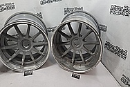 Aluminum Wheels BEFORE Chrome-Like Metal Polishing - Aluminum Polishing - Wheel Polishing Services