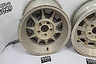 Vintage Aluminum Wheels BEFORE Chrome-Like Metal Polishing - Aluminum Polishing - Wheel Polishing Service 