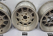 Vintage Aluminum Wheels BEFORE Chrome-Like Metal Polishing - Aluminum Polishing - Wheel Polishing Service 