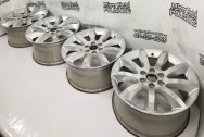 Aluminum Wheels BEFORE Chrome-Like Metal Polishing - Aluminum Polishing - Wheel Polishing