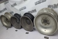 Halibrand Vintage Magnesium Wheels BEFORE Chrome-Like Metal Polishing and Buffing Services / Restoration Services - Intake Manifold Polishing