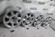 Aluminum Wheels BEFORE Chrome-Like Metal Polishing and Buffing Services / Restoration Services - Wheel Polishing Service