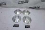 Aluminum Wheel Pieces BEFORE Chrome-Like Metal Polishing and Buffing Services / Restoration Services - Aluminum Polishing - Wheel Piece Polishing