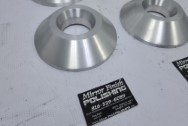 Aluminum Wheel Pieces BEFORE Chrome-Like Metal Polishing and Buffing Services / Restoration Services - Aluminum Polishing - Wheel Piece Polishing