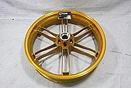 Buell XB Powdercoated Motorcycle Wheel BEFORE Chrome-Like Metal Polishing and Buffing Services / Restoration Services 