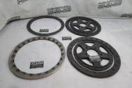 Aluminum Wheel Ring Pieces BEFORE Chrome-Like Metal Polishing and Buffing Services / Restoration Services - Aluminum Polishing - Wheel Piece Polishing