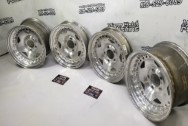 Aluminum Wheels BEFORE Chrome-Like Metal Polishing and Buffing Services / Restoration Services - Aluminum Polishing - Wheel Piece Polishing