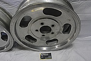 Aluminum Wheel BEFORE Chrome-Like Metal Polishing and Buffing Services / Restoration Services 