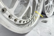 Aluminum Wheels BEFORE Chrome-Like Metal Polishing and Buffing Services / Restoration Services - Wheel Polishing Services