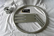 Aluminum Automobile Steering Wheel BEFORE Chrome-Like Metal Polishing and Buffing Services / Restoration Services 