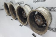 1981 Chevy Corvette Vintage Aluminum Wheels BEFORE Chrome-Like Metal Polishing | Wheel Polishing | Aluminum Polishing Services
