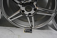 Chevy Corvette Aluminum Wheels BEFORE Chrome-Like Metal Polishing and Buffing Services / Restoration Services 