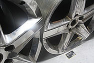 Dodge / Chrysler Aluminum SRT Wheel BEFORE Chrome-Like Metal Polishing and Buffing Services / Restoration Services