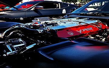 Anthony's 1999 Dodge Viper GTS ACR, Supercharged, 1,000 Horsepower Engine Compartment AFTER Full Metal Polishing