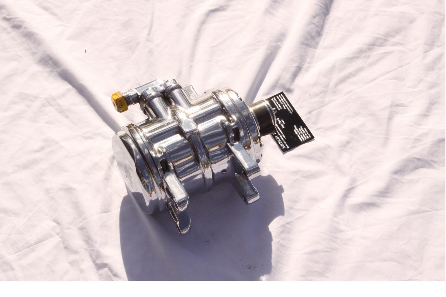 V8 AC Compressor AFTER Chrome-Like Metal Polishing and Buffing Services