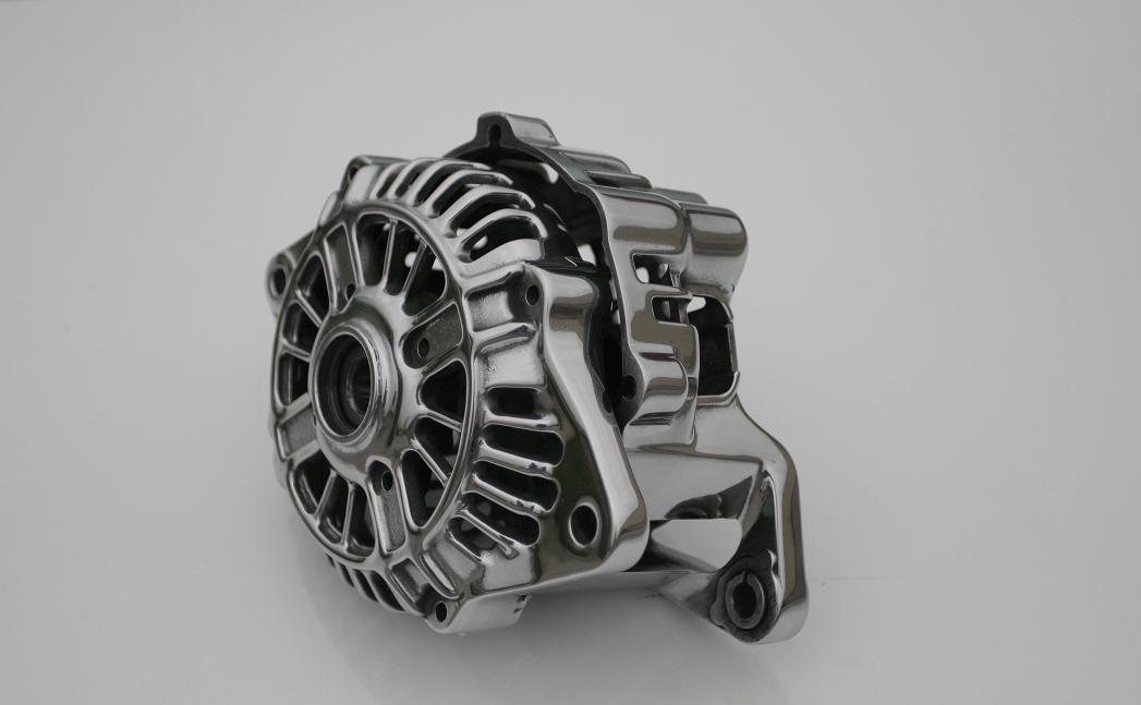 Nissan 300ZX Alternator AFTER Chrome - Like Metal Polishing and Buffing Services