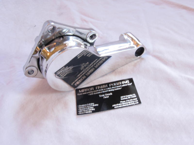 Serpentine Belt Tensioner Bracket AFTER Chrome - Like Metal Polishing Services