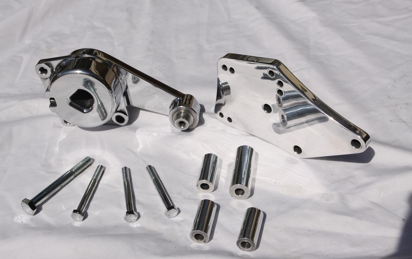 Chevrolet Corvette Belt Tensioner AFTER Chrome - Like Metal Polishing Services