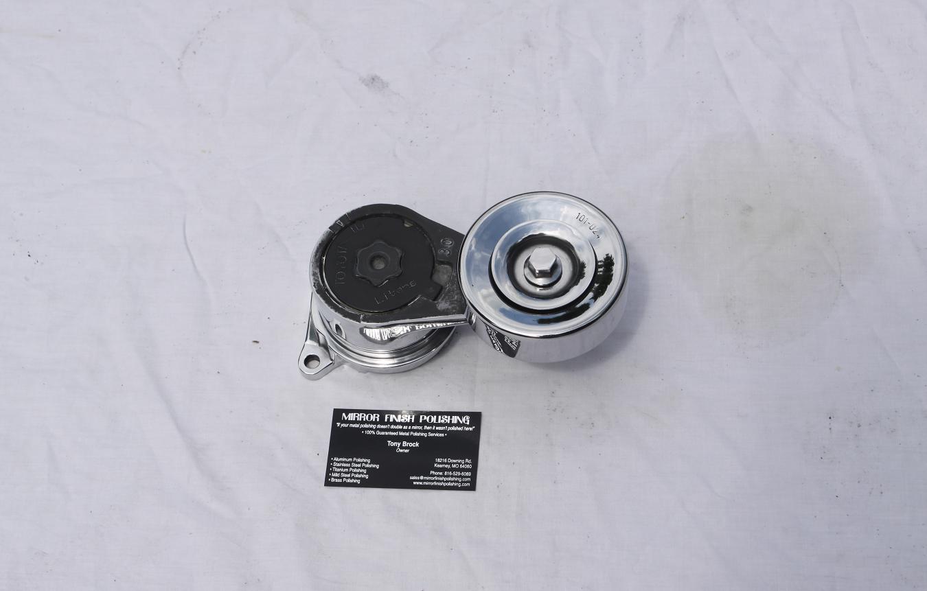 Toyota Supra Belt Tensioner AFTER Chrome - Like Metal Polishing Services