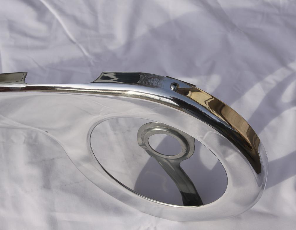 Peruzzo Allumino Ricci Chain Guard AFTER Chrome - Like Metal Polishing