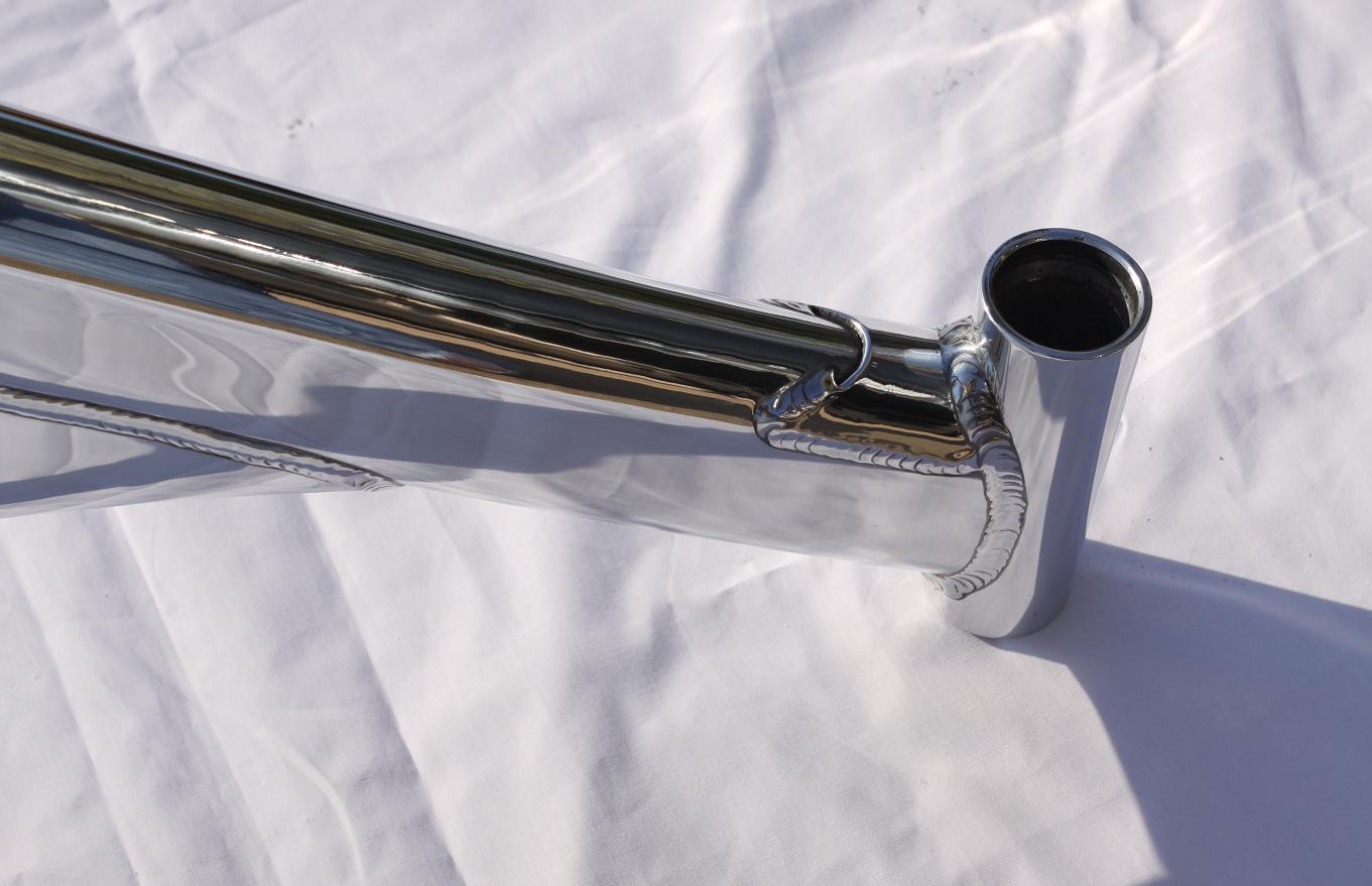 A look at what Titanium looks like after our Metal Polishing Services