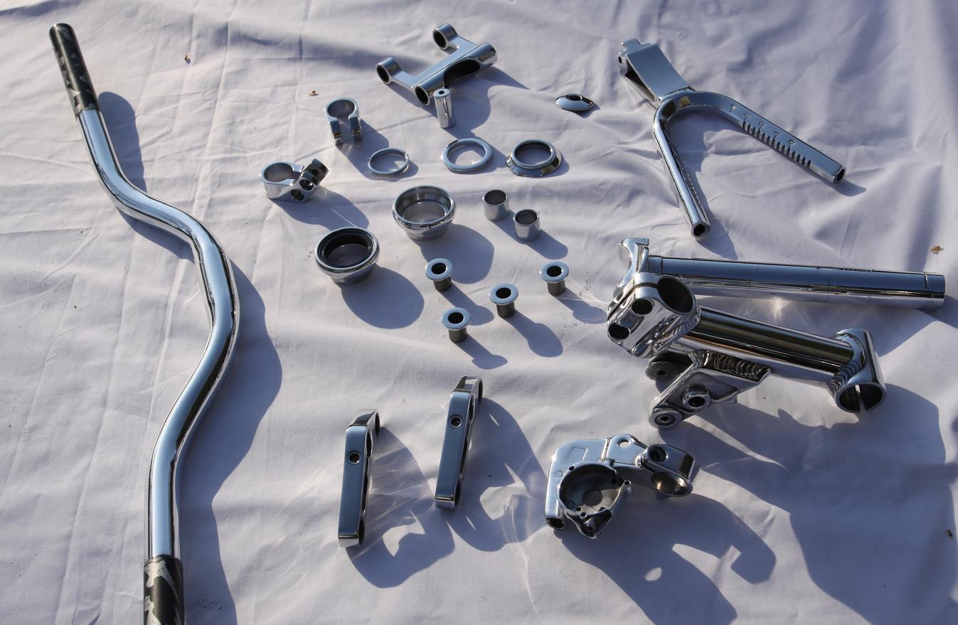 Miscellaneous Bicycle Parts AFTER Chrome - Like Metal Polishing Services 