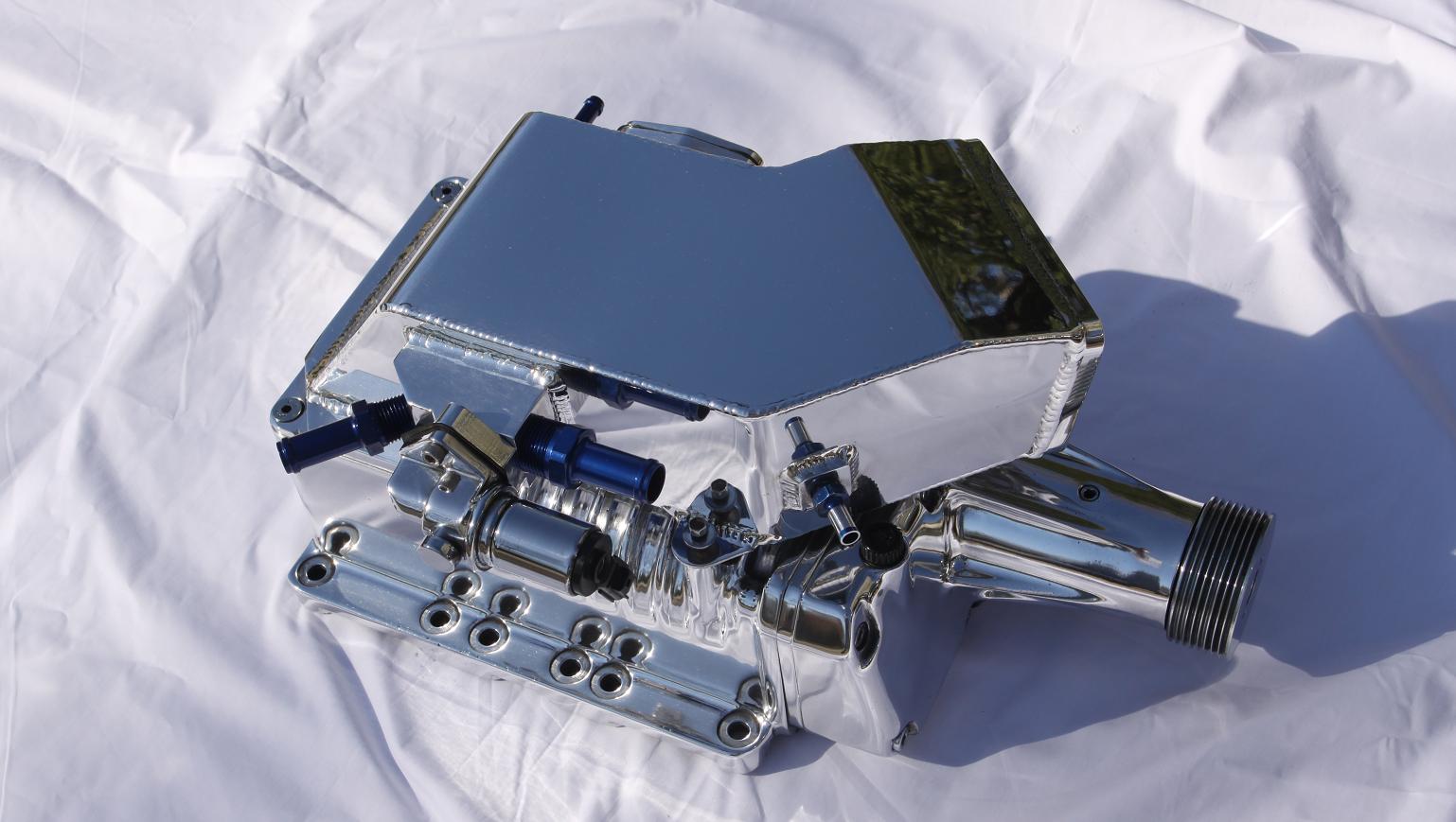 Ford Lightning V8 SLP Blower AFTER Chrome - Like Metal Polishing Services