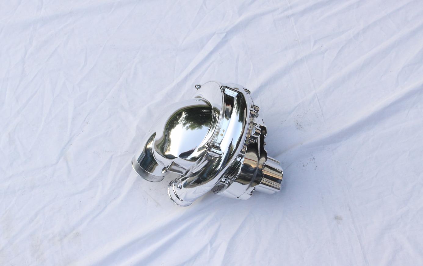 Scion TC TRD Blower AFTER Chrome - Like Metal Polishing and Buffing Services