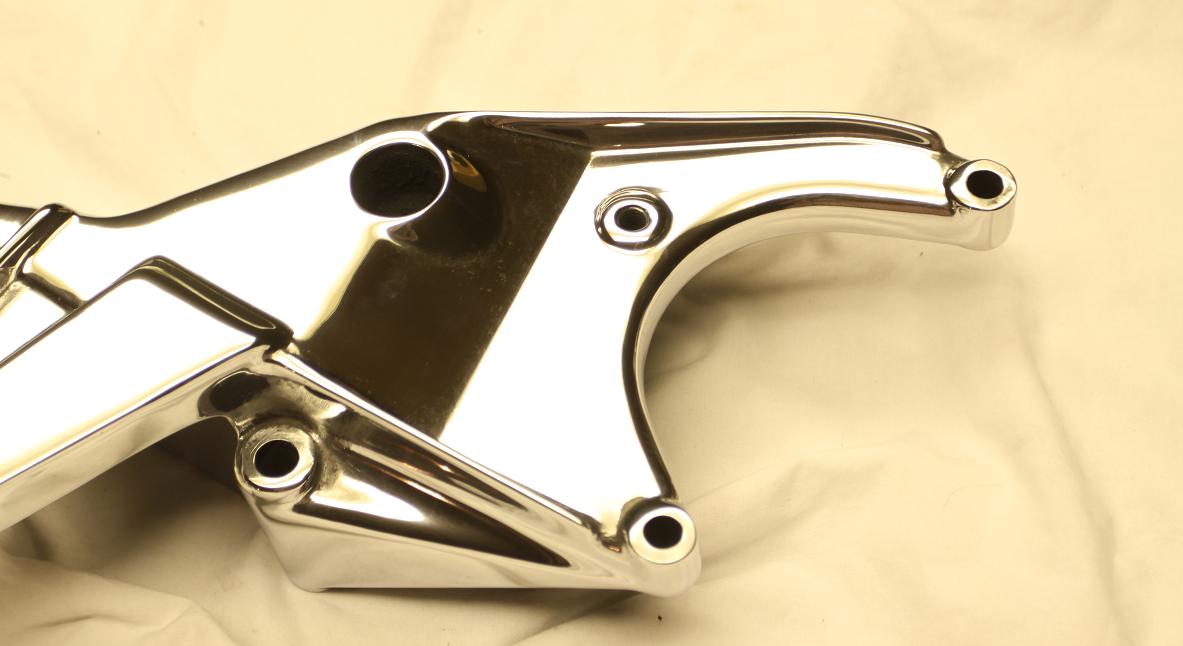 V8 Steel Bracket AFTER Chrome - Like Metal Polishing and Buffing Services