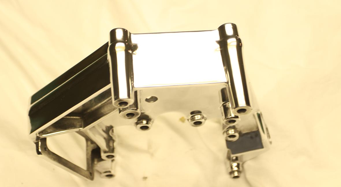 V8 Steel Bracket AFTER Chrome - Like Metal Polishing and Buffing Services