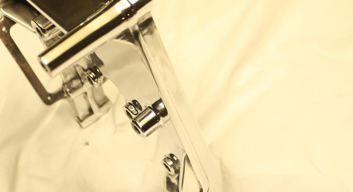V8 Steel Bracket AFTER Chrome - Like Metal Polishing and Buffing Services