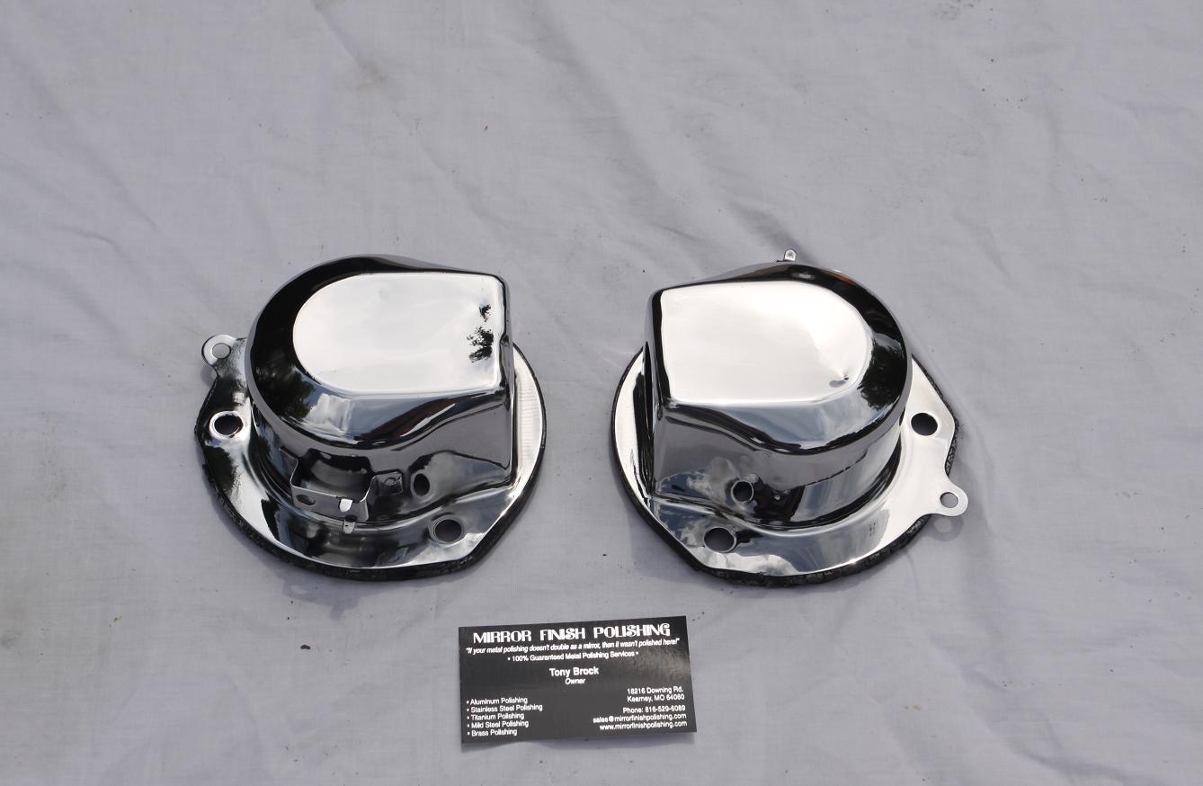 Toyota Supra Strut Tower Bar Cover AFTER Chrome - Like Metal Polishing and Buffing Services