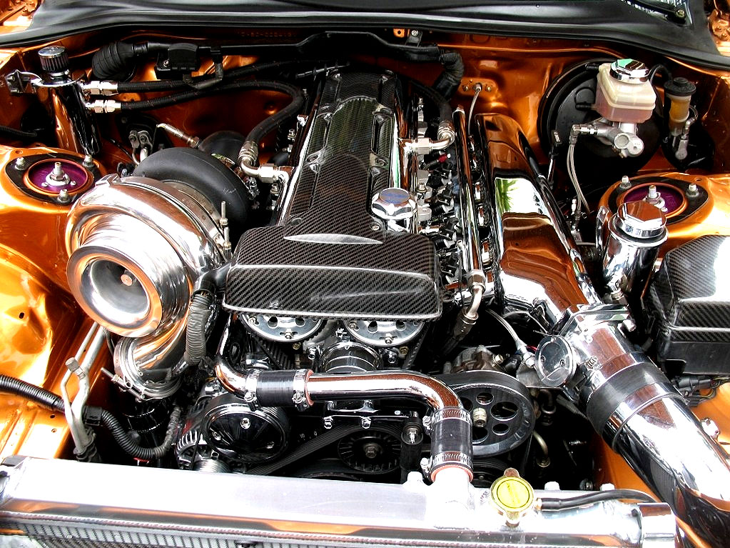 Toyota Supra Engine Bay Polished to a Chrome Like Mirror Finish