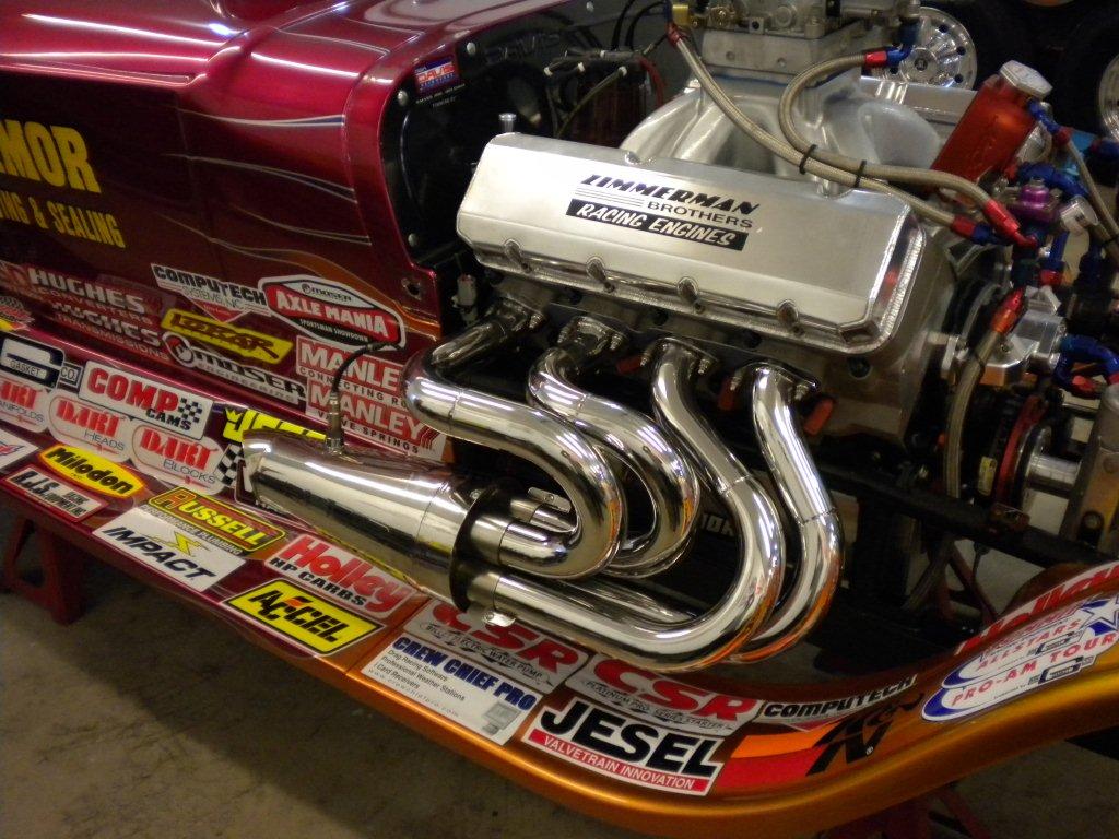 Large V8 Headers AFTER Chrome - Like Custom Metal Polishing and Buffing Services
