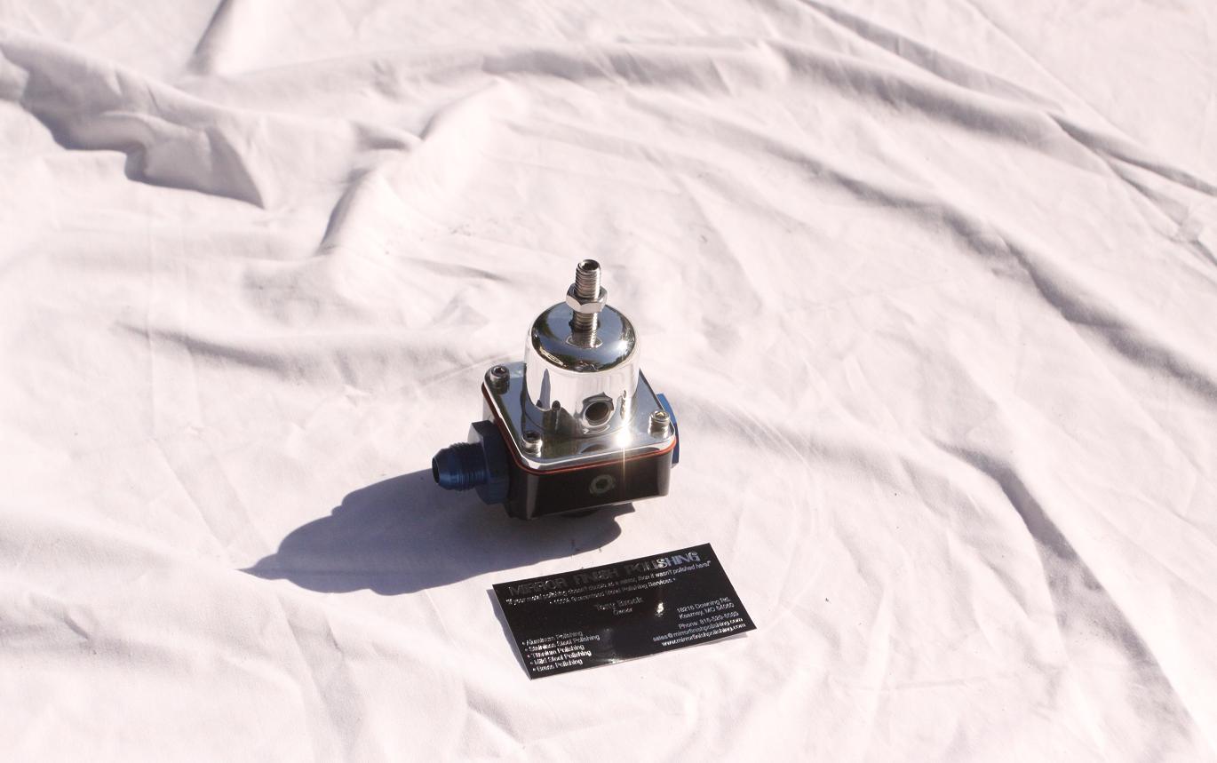 Weldon Fuel Pressure Regulator AFTER Chrome - Like Metal Polishing and Buffing Services