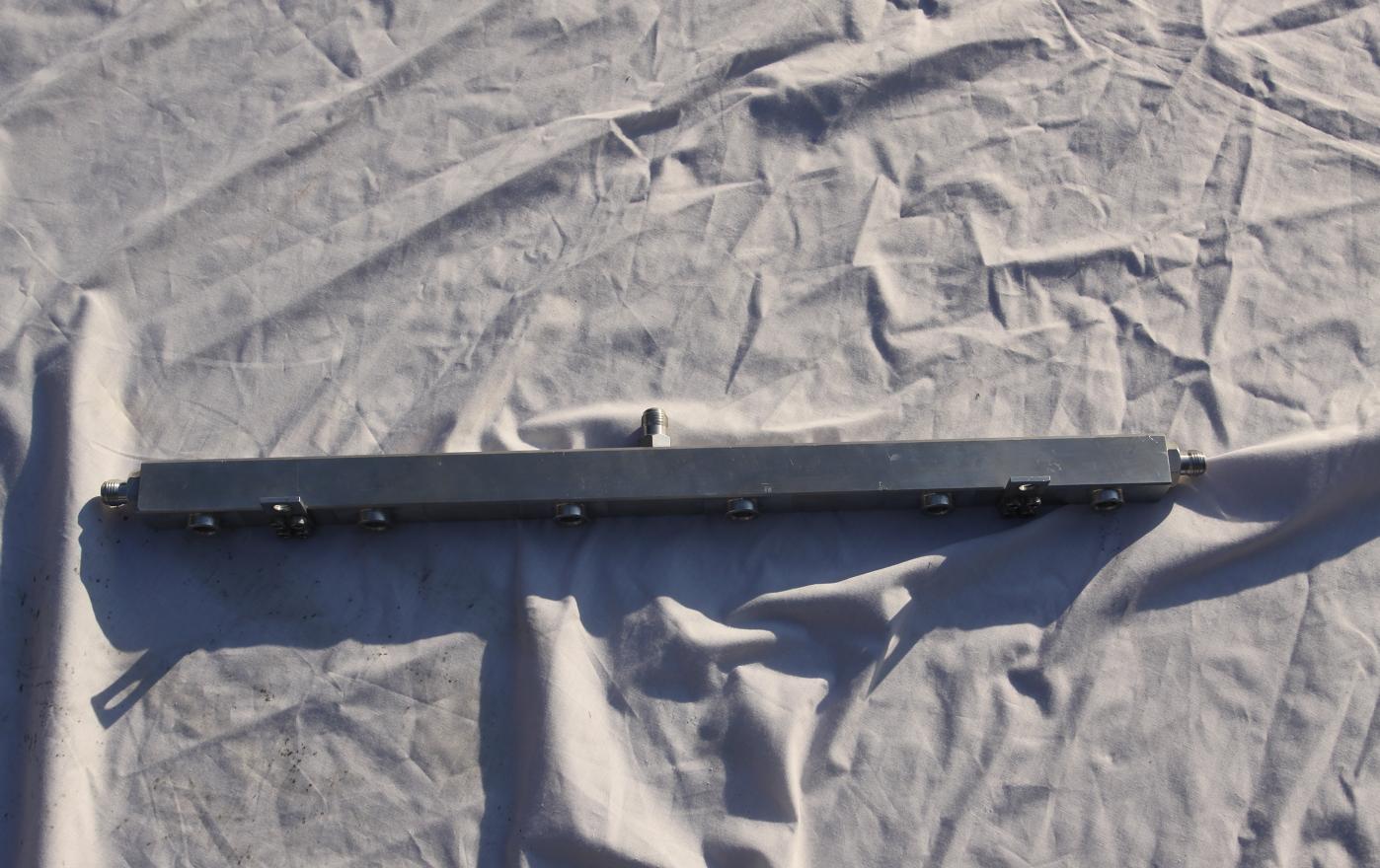 Toyota Supra Aluminum Fuel RailAFTER Chrome - Like Metal Polishing and Buffing Services