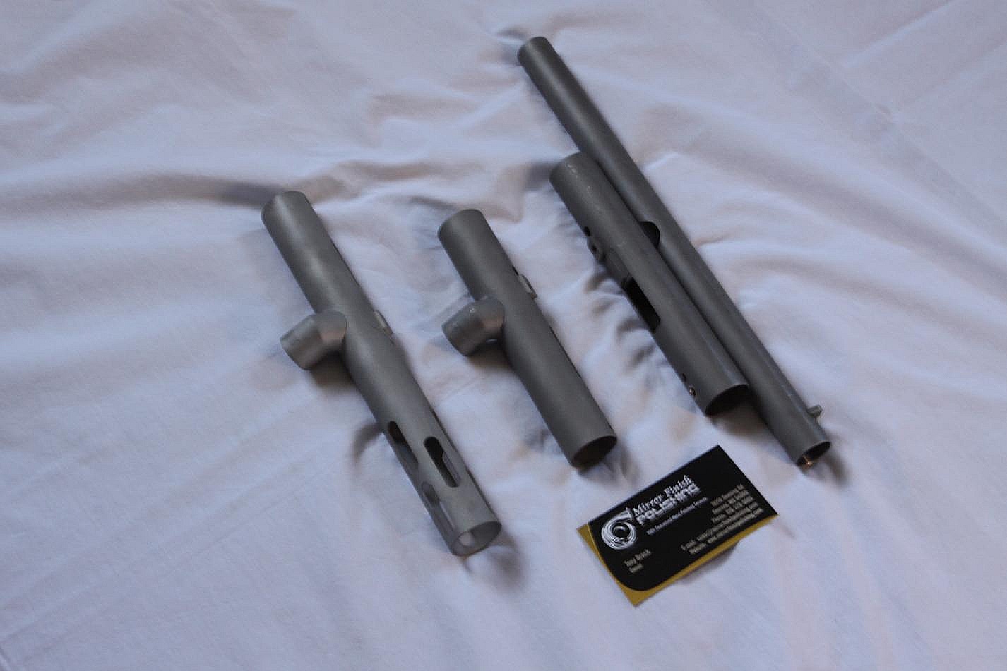 SS Paintball Gun Pieces AFTER Custom Metal Polishing Services