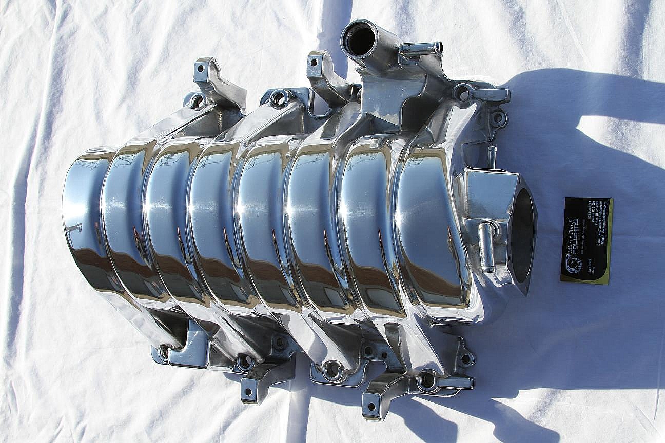 Dodge Hemi Intake Manifold AFTER Custom Metal Polishing Services