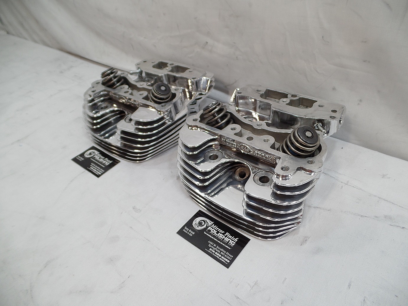 Harley Davidson S&S Cylinder Heads and Cylinders Polishing