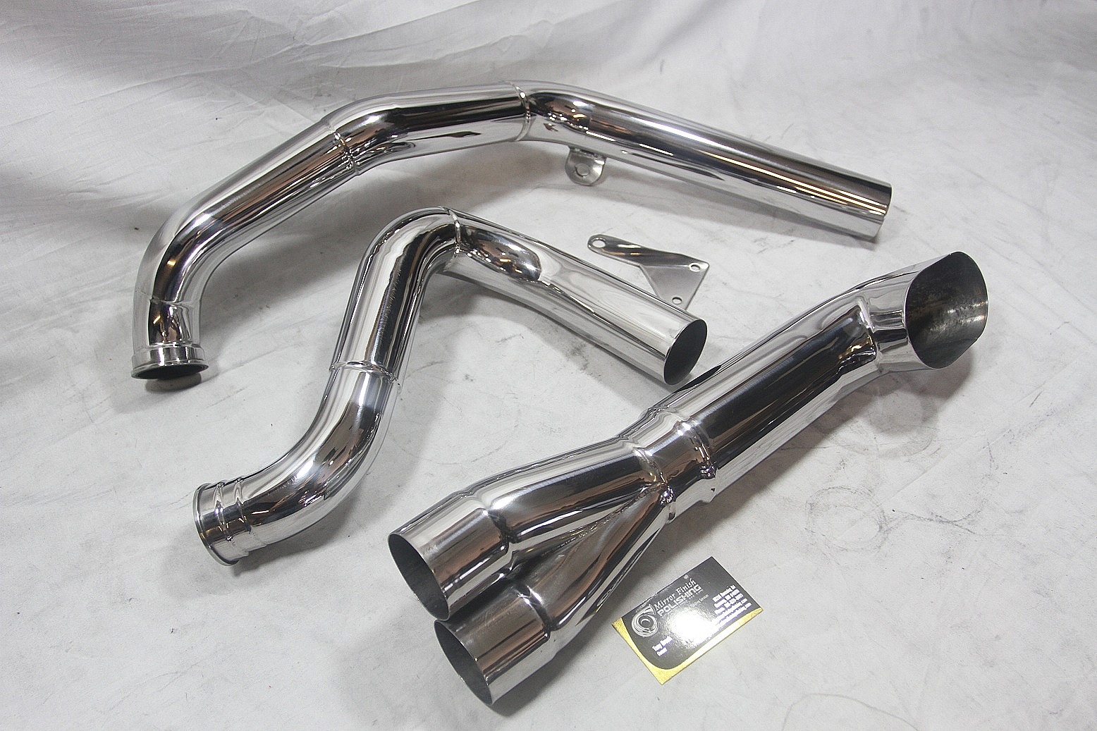 Custom Stainless Steel Motorcycle Exhaust Polishing