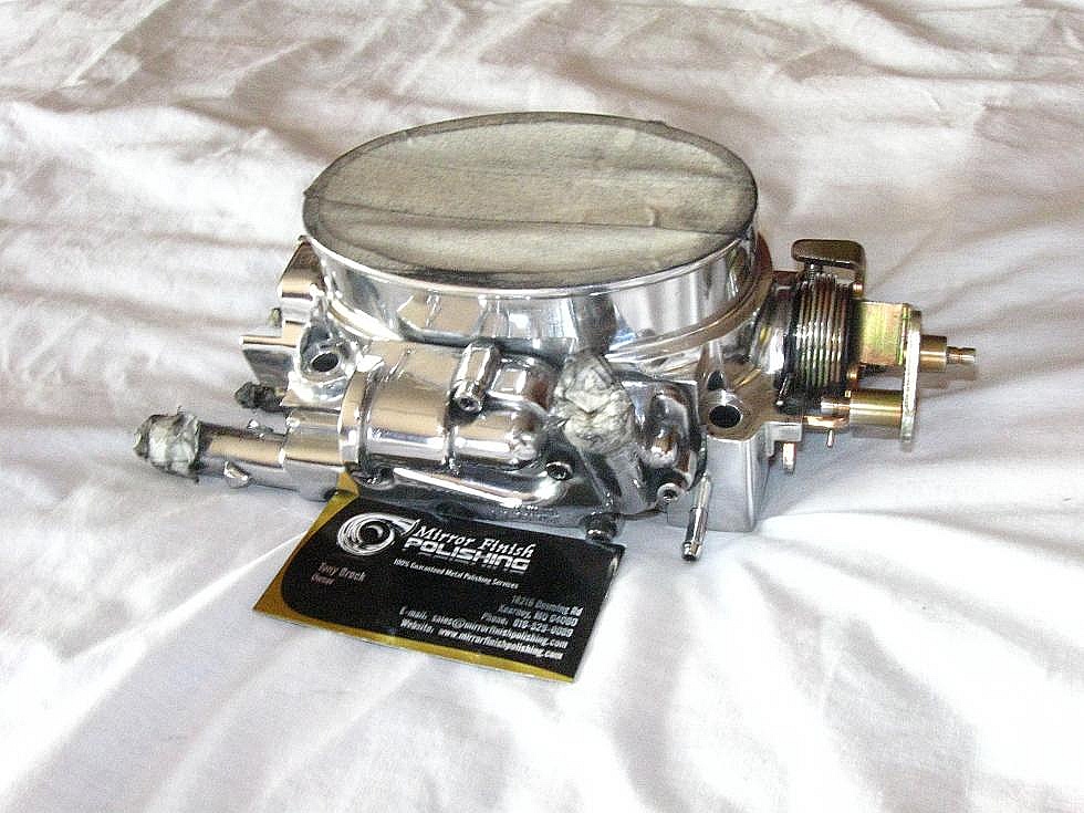 Tuned Port Injection Pieces AFTER Custom Metal Polishing Services