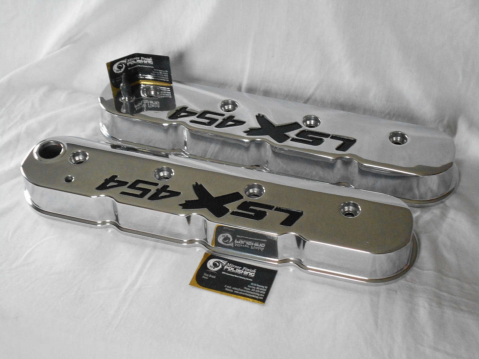 Chevy LSX 454 Valve Covers AFTER Metal Polishing Services