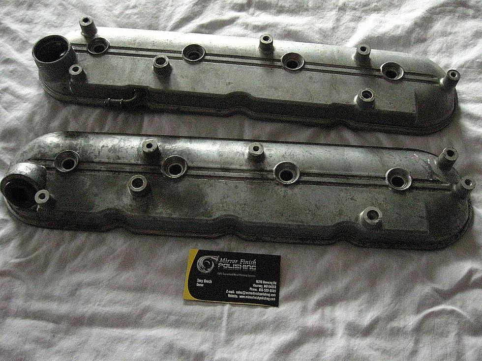 Chevy LS1 Valve Covers AFTER Custom Metal Polishing Services