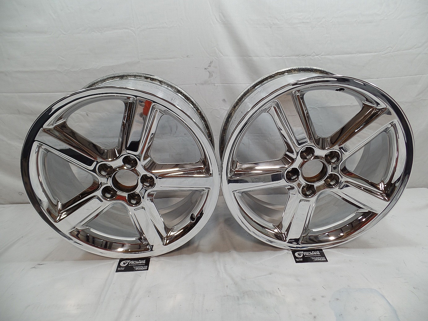 Chrome Plated Wheels AFTER Custom Metal Polishing Services