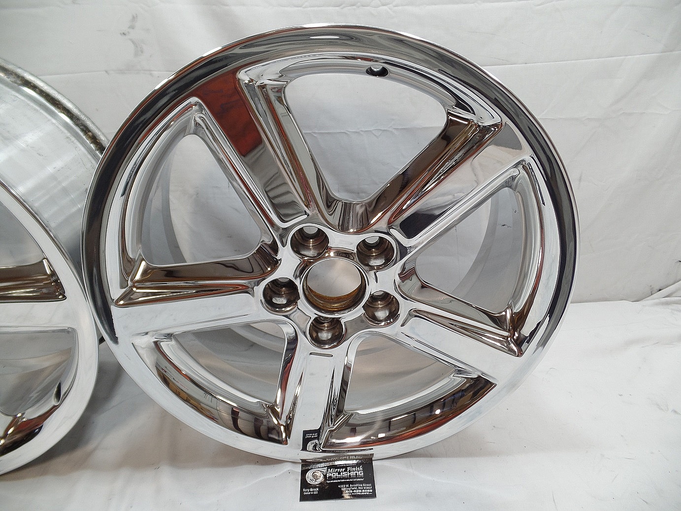 Chrome Plated Wheels AFTER Custom Metal Polishing Services