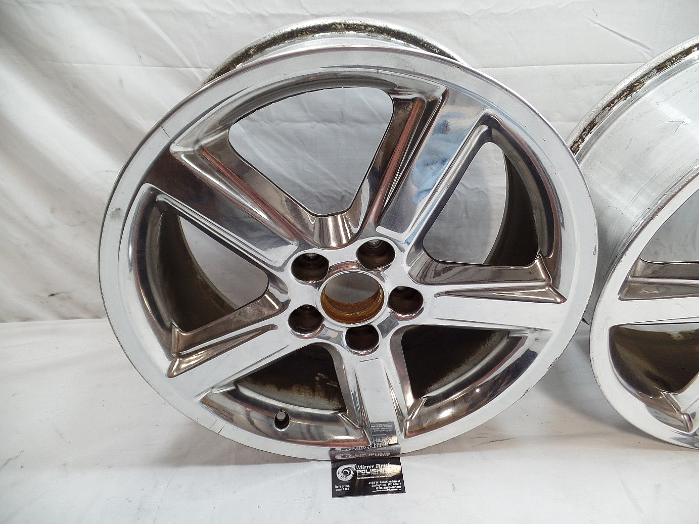 Chrome Plated Wheels AFTER Custom Metal Polishing Services