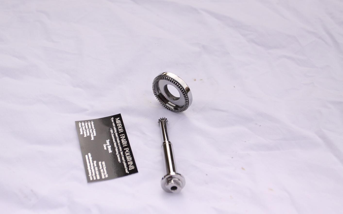 Ring and Pinion Gear Polished to a Chrome - Like Mirror Finish