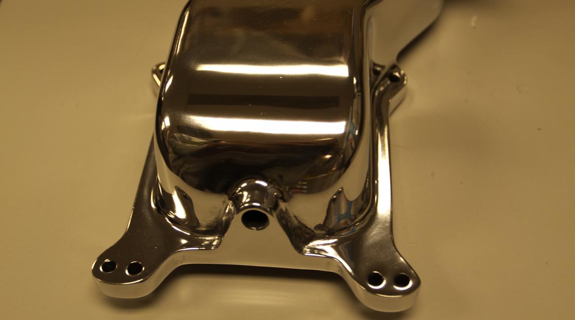 Offenhauser Intake Manifold Top AFTER Chrome - Like Metal Polishing Service